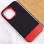 Чехол для iPhone Mobile Case TPU+PC Bichromatic Black / Red for iPhone 13 Pro: Тип чехла накладка на заднюю часть