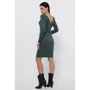 Платье FashionUp PL-1812B 42 зеленое повседневное до середины бедра: Состав Акрил, Нейлон, Полиэстер