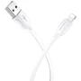 Кабель Borofone USB Cable to Lightning 1m White (BX19): Тип USB-C - Lightning