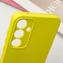 Чехол для телефонов TPU Case Getman Liquid Silk Full Camera Flash for Samsung S721 Galaxy S24 FE: Цвет желтый