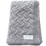 Плед SoundSleep Varanasi вязаный 200x220 см светло-серый (93041812)
