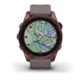 Смарт-часы Garmin Fenix 7S Sapphire Solar Dark Bronze Titanium with Shale Grey Band (010-02539-29): Тип гаджета Взрослые смарт часы
