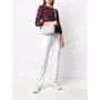 Женская сумка кросс боди Furla Block Mini белая (1060266): Фактура Перфорация, Матовая, Зернистая