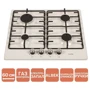 Варочная поверхность Ventolux HG640-MA3 S (IVORY): Расположение панели Спереди посередине