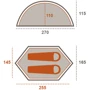 Намет Grand Canyon Cardova 1 Capulet Olive (330025): Матеріал тенту Polyester 68D 190T PU DWR