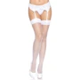 Чулки с задним швом Leg Avenue Backseam Thigh Highs OS White