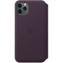 Чехол для iPhone Apple Leather Folio Case Aubergine (MX092) for iPhone 11 Pro Max: Материалы кожа