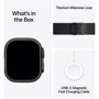Apple Watch Ultra 3 GPS + Cellular 49mm Black Titanium Case with Black Titanium Milanese Loop - Medium (MF1Q4)