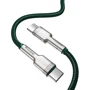 Кабель Baseus Cable USB-C to USB-C Cafule Metal 100W 1m Green (CATJK-C06) фото 3