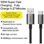 Кабель Baseus USB Cable to USB-C Superior Series Fast Charging Data 100W 1.5m Black (P10320102114-01) фото 3