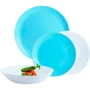 Столовый сервиз Luminarc Diwali Light Blue & White 18 пр. (P5911)