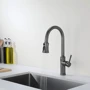 Смеситель для кухни Lefton Automatic Sensor & Pull-Down Kitchen Faucet - KF2210 Grey: Материал Латунь