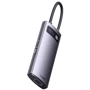 Адаптер Baseus Adapter USB-C to 3xUSB3.0+HDMI+USB-C PD+VGA Gray (WKWG030013)