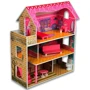 Триповерховий дерев'яний будиночок з меблями (TX1055)
