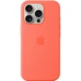 Чехол для iPhone Apple iPhone 16 Pro Silicone Case with MagSafe - Tangerine (MDFY4ZM/A): Материалы Силикон
