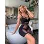 Пеньюар-сетка NDS 9037 Вlack One Size (23761)