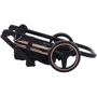 Универсальная коляска 2 в 1 Adamex Mimi Polar (Pink Gold) BR604 черный (люрекс) - медный (принт) кожа (выдавленная точка) фото 9