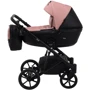 Коляска 2 в 1 Bair Kiwi кожа 100% BK-44/15 розовый (пудра) - черный фото 9