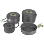 Набор посуды Bo-Camp Explorer 4 Pieces Hard Anodized Grey/Green (2200244) (DAS301407)