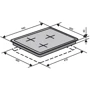 Варочная поверхность газовая Ventolux HG640-G1 EES 45 (X): Расположение панели Спереди справа