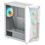 Корпус GIGABYTE C301 GLASS WHITE V2: Материал передней панели пластик и металл