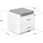 Комплект S ErgoKids TH-310 Grey парта + тумба (TH-310 + BD C3_GREY): Регулировка угла наклона есть