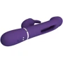 Вибратор 3в1 LYBAILE Pretty Love Twinkled Tenderness Kampas Dark Purple (BW-500025-2)