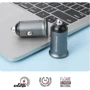 Зарядний пристрій ArmorStandard Car Charger USB+USB-C with Lightning Cable Grey (ARM82460): Особливості Швидка зарядка, USB-C, Power Delivery (PD)