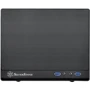 Корпус Silverstone Sugo SG13 Black with Faux Aluminum Finish (SST-SG13B-Q): Материал передней панели пластик
