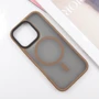 Чехол для iPhone Mobile Case TPU+PC Metal Buttons with MagSafe Gold for iPhone 16 Pro: Материалы поликарбонат и полиуретан