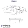 Вытяжка Minola HPL 614 BL: Тип воздухоочистителя Рециркуляция, Отвод