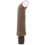 Вибратор для точки G CyberSkin G-Spot Buzzer, 19,05x3.3 см, коричневый