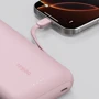 Зовнішній акумулятор Belkin Power Bank 20000mAh Integrated Cable USB-C 30W Pink (BPB024HQPK)