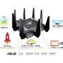 Маршрутизатор Wi-Fi Asus ROG Rapture (GT-AC5300): Интерфейс подключения (LAN-порт) 8x 10/100/1000 Ethernet
