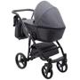 Коляска 2 в 1 Bair City Soft 222 черный черная кожа (626212): Ширина шасси 60 см