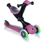 Самокат GLOBBER серії GO UP DELUXE LIGHTS 5в1 пастельно-рожевий, колеса з підсвічуванням 20 / 50кг: Тип коліс литі