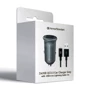 Зарядний пристрій ArmorStandart Car Charger 2xUSB QC3.0 with Lightning Cable Grey (ARM82458): Кількість USB-портів 2