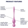 Вагинальные шарики с вибрацией Satisfyer Love Birds 1 Connect App Pink