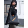 Женская сумка хобо Sambag M черная (53200129)