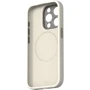 Чехол для iPhone Moshi Napa Slim Hardshell Case Eggnog White (99MO231111) for iPhone 15 Pro: Материалы искусственная кожа