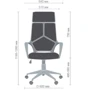 Крісло AMF Urban HB White червоний (546629): Тип для руководителей
