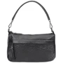 Жіноча сумка через плече Borsa Leather чорна (10t840-black)