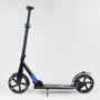 Самокат алюмінієвий Best Scooter з PU колесами, і 1 переднім амортизатором Black / Blue (99631): Матеріал коліс поліуретан