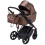 Коляска 2 в 1 Bair Infinity кожа 100% BI-02-AMO bronze pearl (бронза перламутр) фото 12