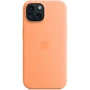 Чехол для iPhone Apple iPhone 15 Silicone Case with MagSafe - Orange Sorbet (MT0W3ZM/A): Тип чехла накладка на заднюю часть