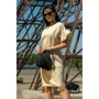 Платье FLFashion Лион ЗПЛ 1134 48 бежевое повседневное до середины бедра: Состав Вискоза, Лен