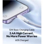 Кабель Romoss USB Cable to Lightning CB1234G 2.4A 1m White (CB1234G-621-127H) фото 4