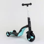 Самокат Best Scooter чорно-блакитний (JT 20255): Конструкція рами цільна