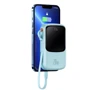 Внешний аккумулятор Baseus Power Bank 10000mAh Qpow Pro Digital Display Fast Charge Power Bank 20W Blue (PPQD020003): Емкость батареи, мАч 10000