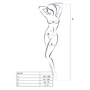 Бодистокинг с плетением на животике Passion BS100 One Size white